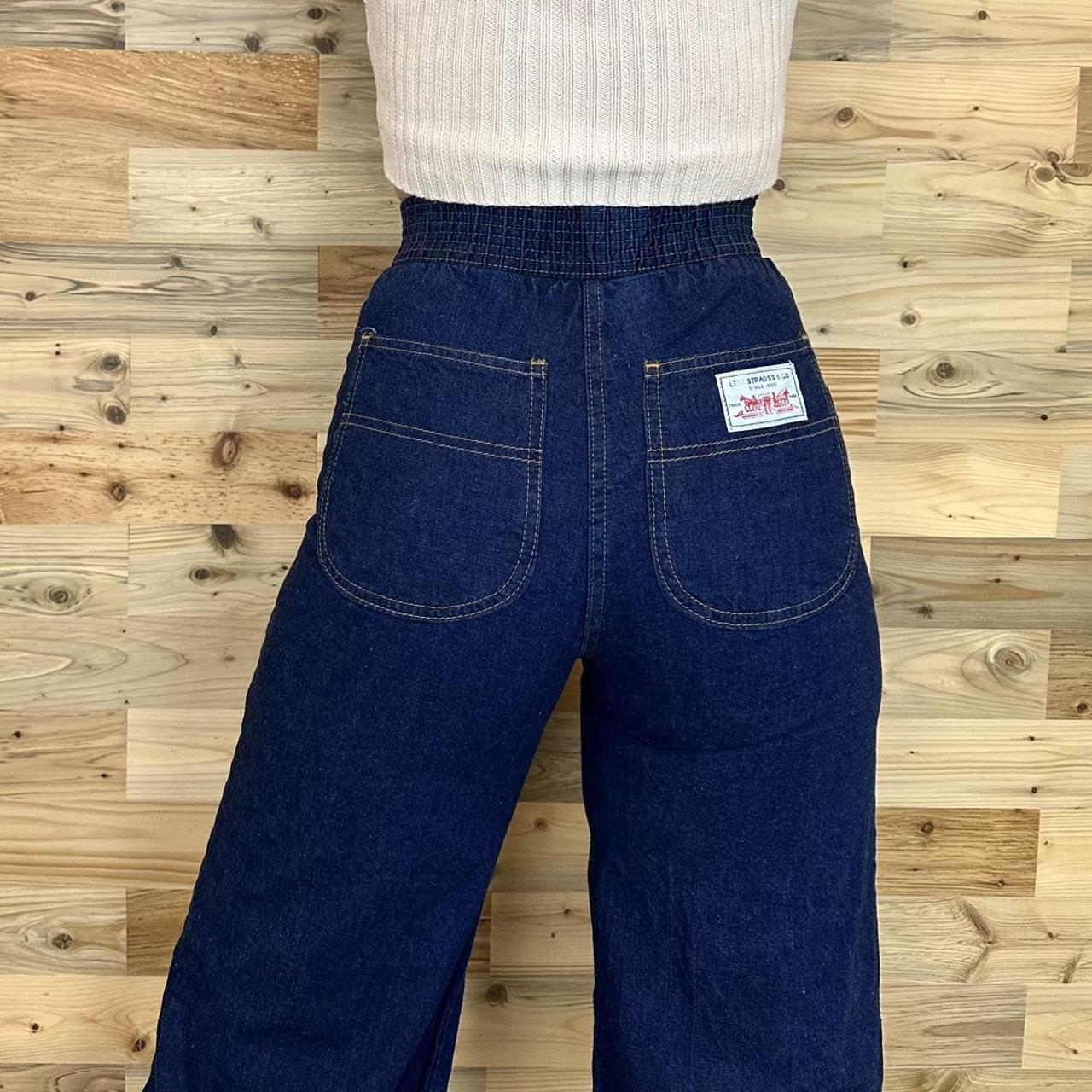 70's Levi's Jeans - RARE high waisted dark wash blue - Depop