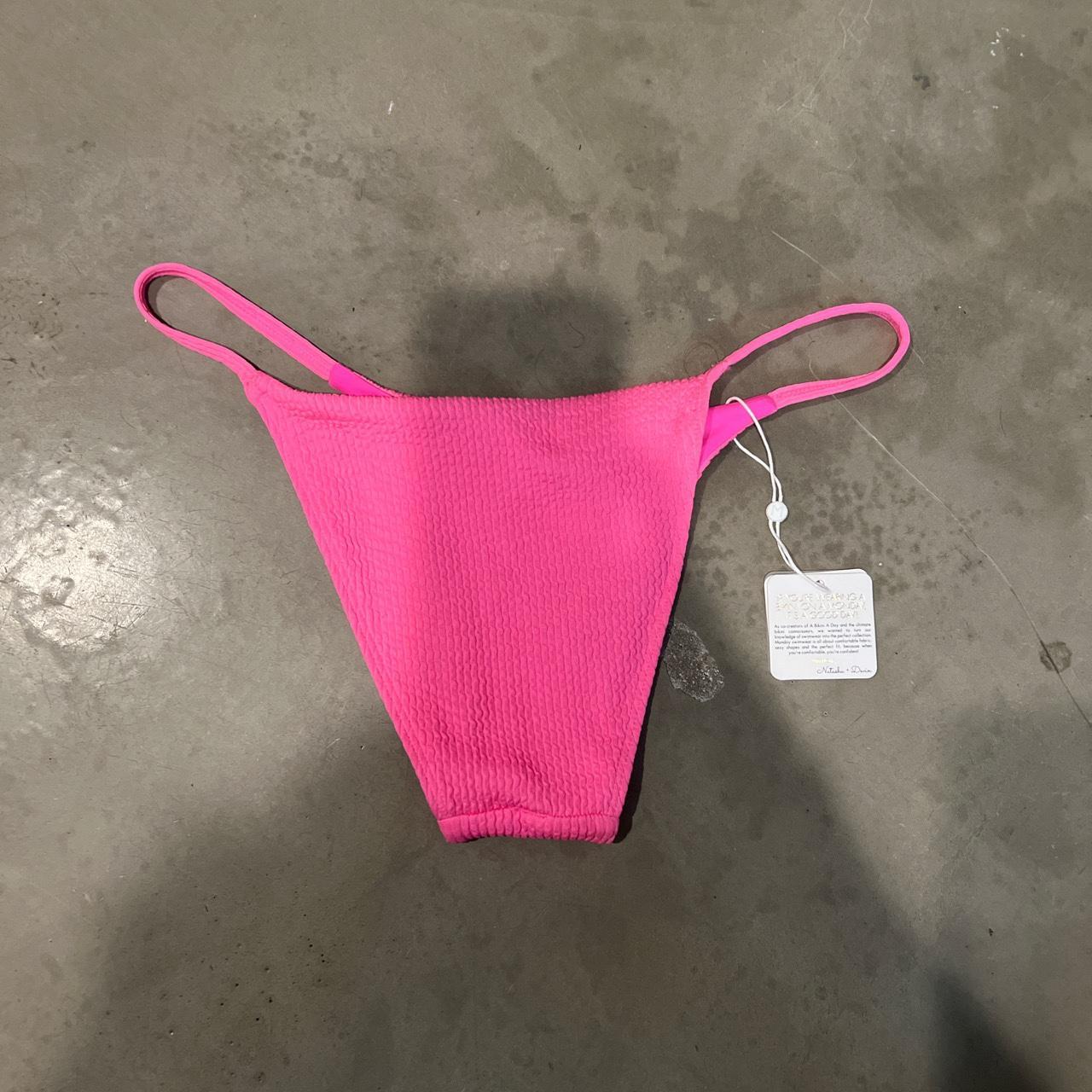 Monday Swimwear Neon Pink Crinkle Barbados Bikini... Depop