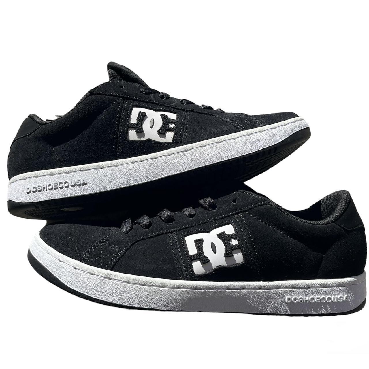 Men’s DC Black and White Shoes y2k grunge shoes Depop