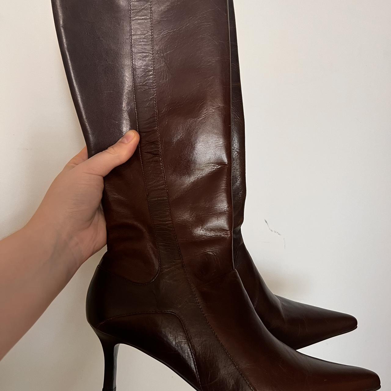 New! Deadstock BUFFALO LONDON pointy boots tiny heel - Depop