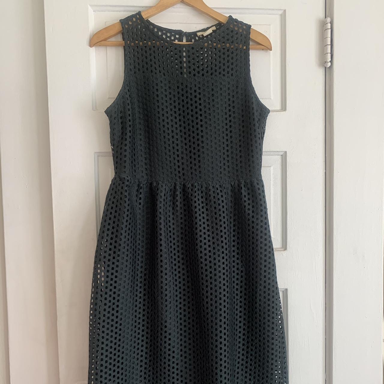 Cute #h&m high neck black #dress with #waffle-cut... - Depop