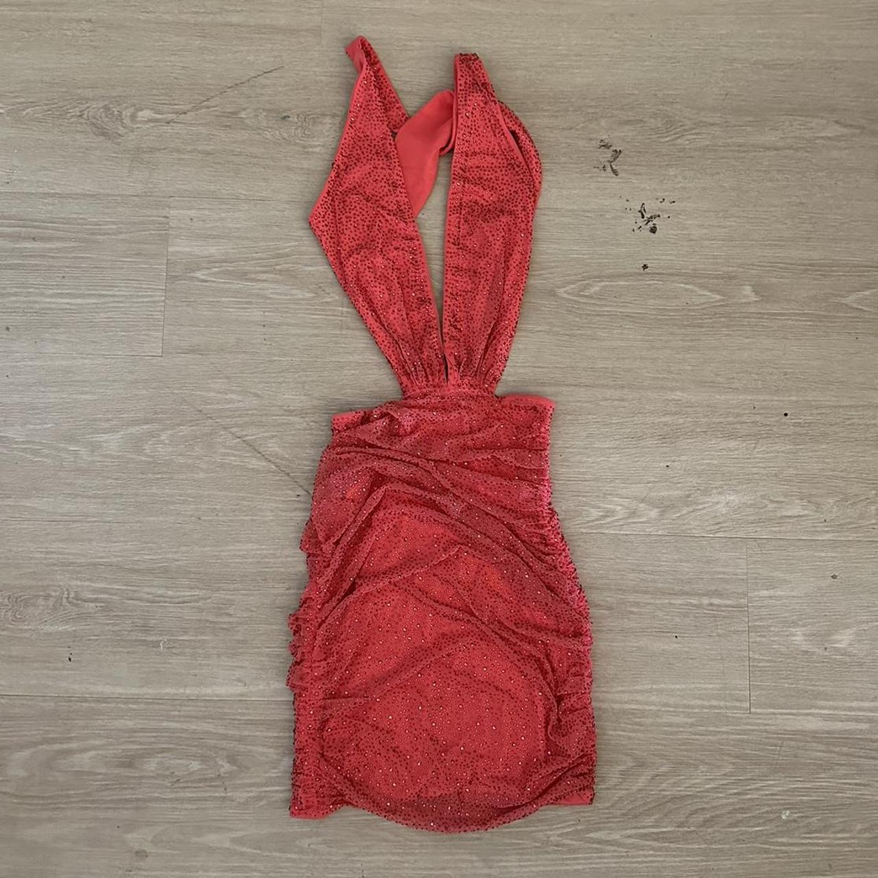 Oh Polly Pink Sequin Dress Depop