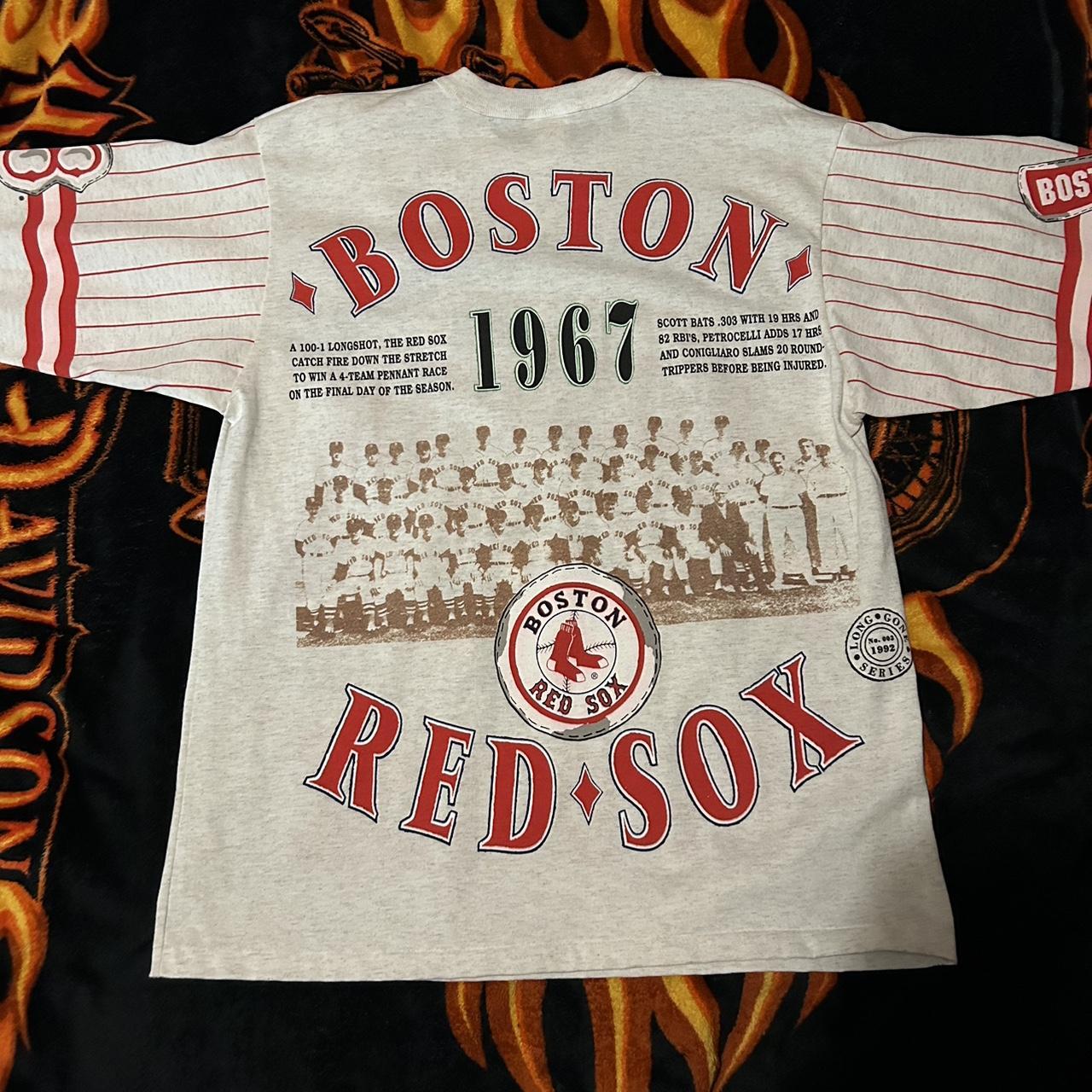 Men's Nike Long Sleeve Boston Red Sox Pullover Size - Depop