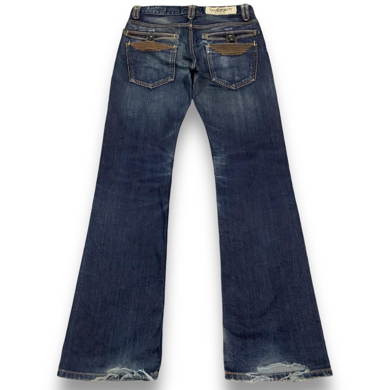 Vintage Taverniti MEG Low Rise Ripped Flare Depop