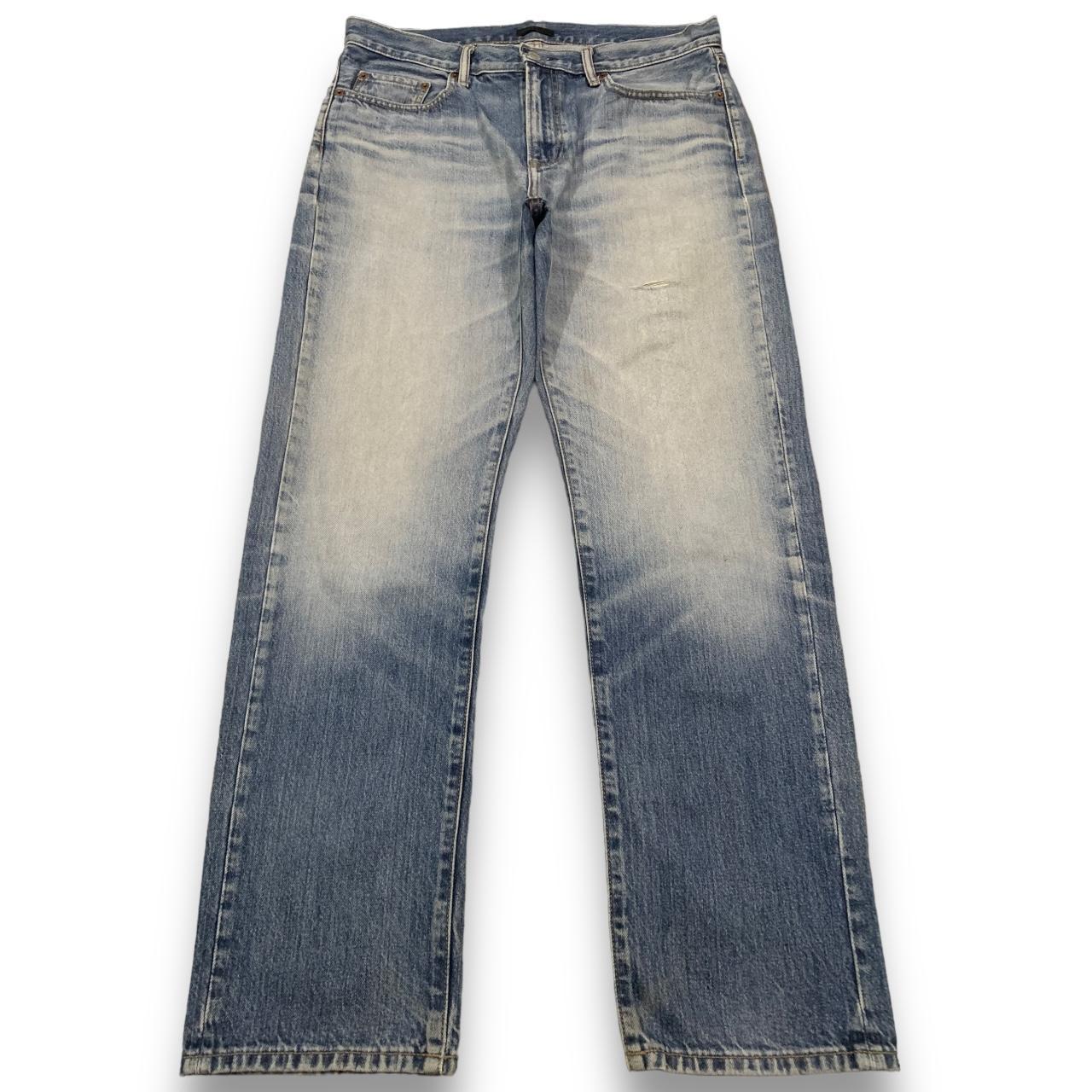 Vintage Y2K Uniqlo Loose Straight Blue Washed Depop