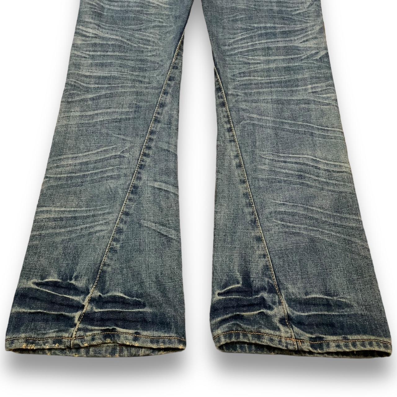Vintage Japanese Brand Flare Yellow Mud Wash | Depop