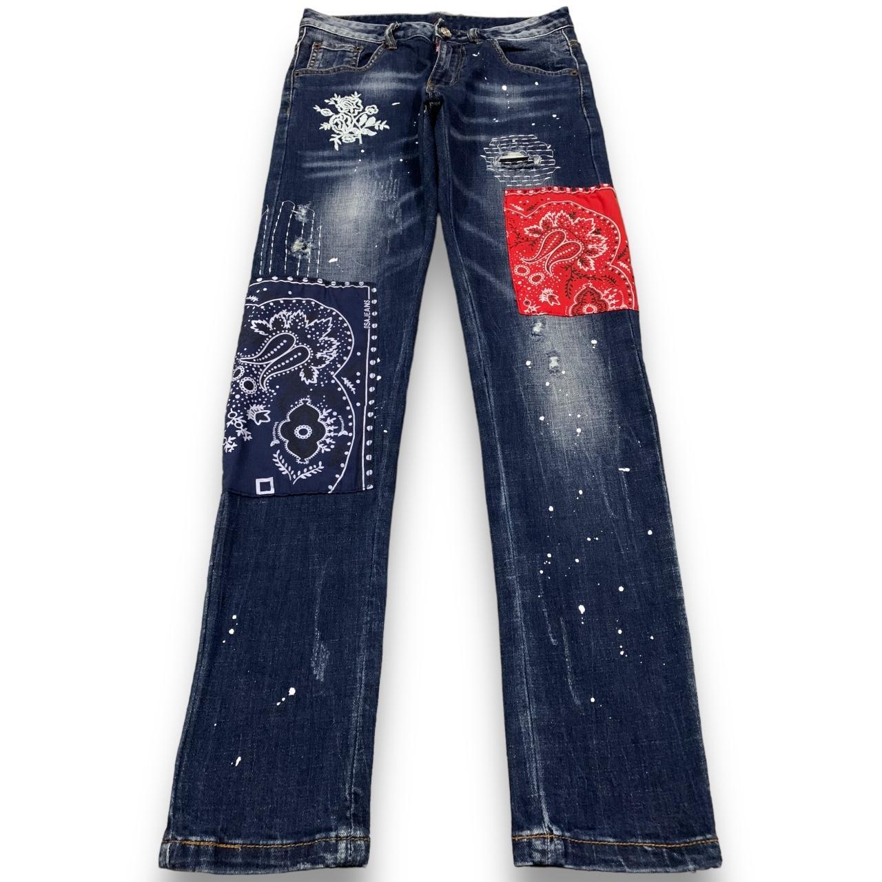 Japanese Brand Mouth Valley Low Waisted Patchwork newest Jeans