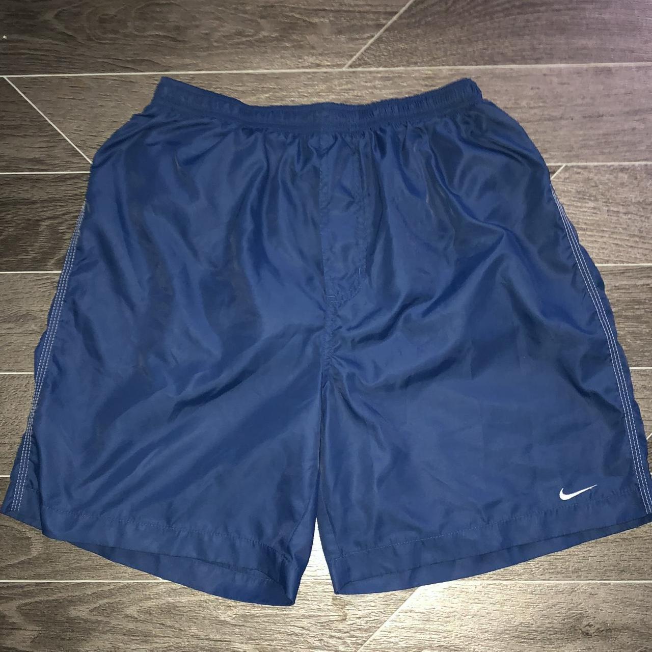 VintageNike Blue Swim Shorts Mens Size Depop