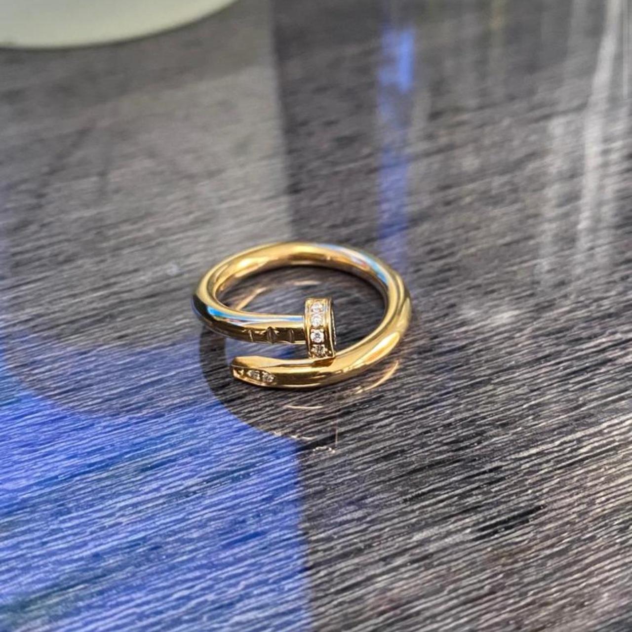 Cartier Nail ring 5 layers of 18ct gold plating Size: 9 - Depop