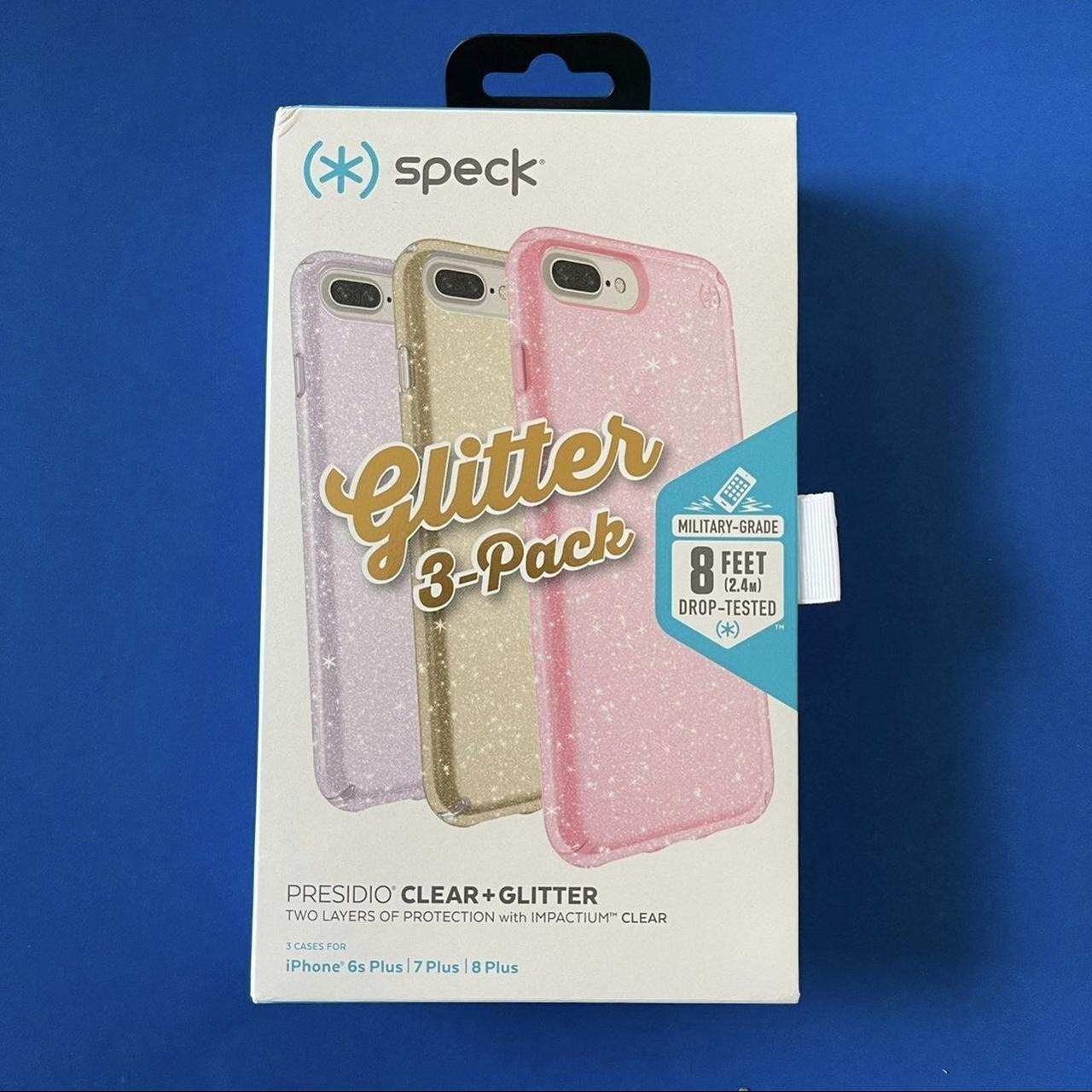 Speck - Presidio Clear Glitter Case for Apple iPhone 8 Plus / 7 Plus