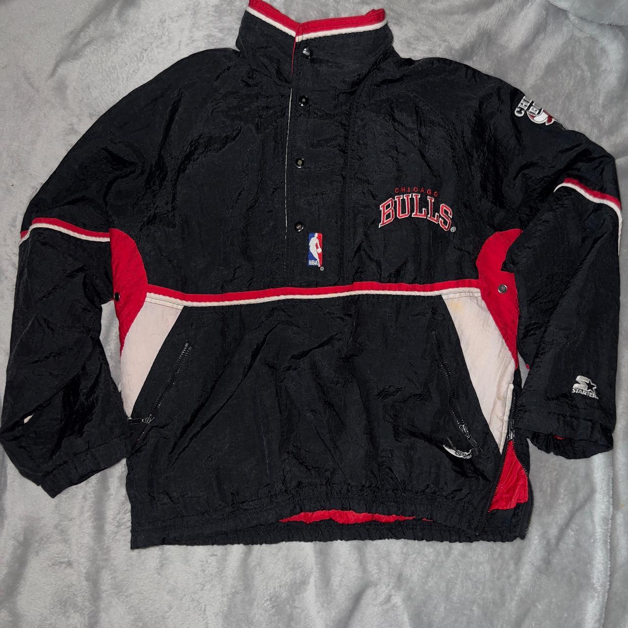 Vintage Starter Chicago Bulls Jacket Depop