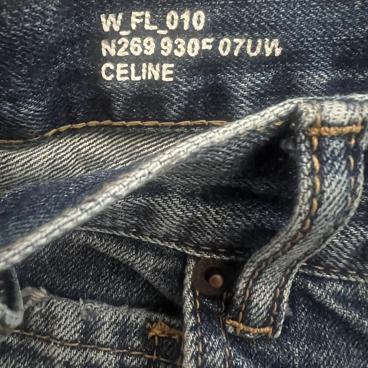 VIP【関税送料無料】希少 CELINE JEANS CELINE Straight Leg W_FL_010 Jeans Size 27 High | Depop