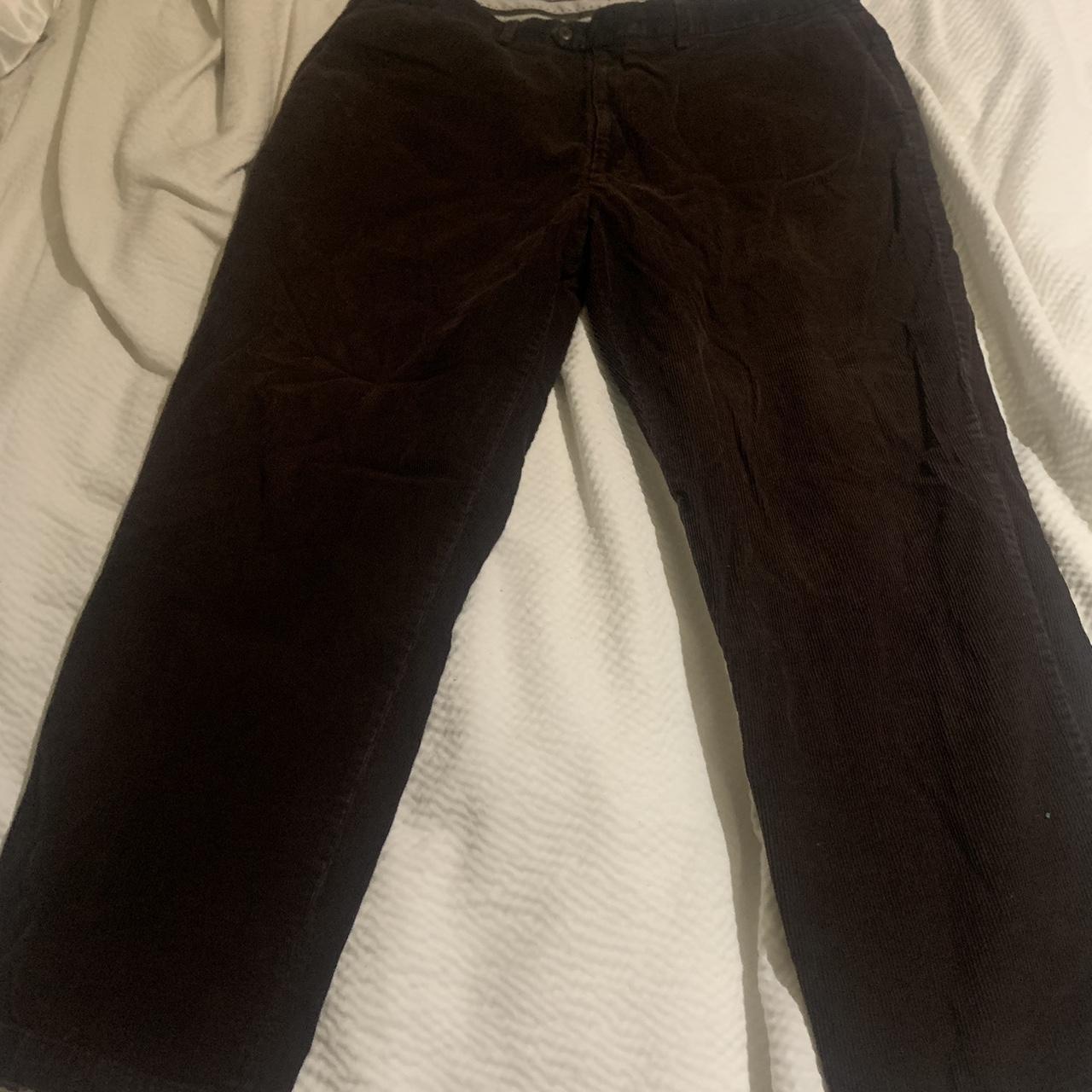 brown baggy corduroy - 42x30 -slight... - Depop