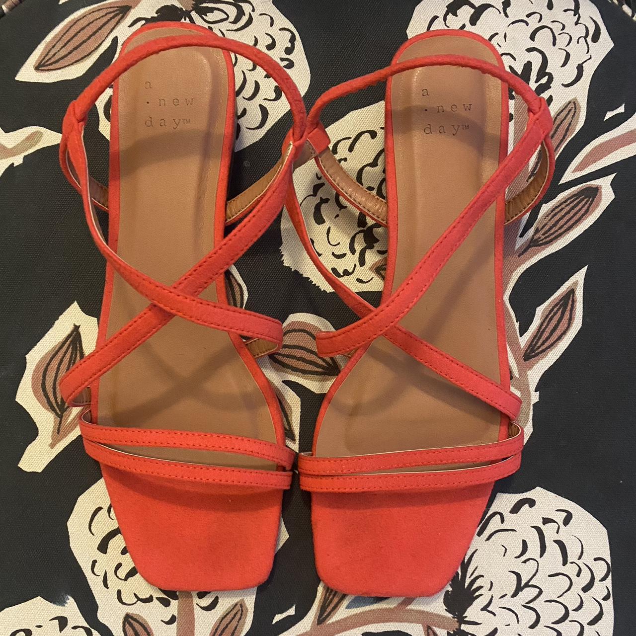 A New Day Women's Orange Sandals | Depop