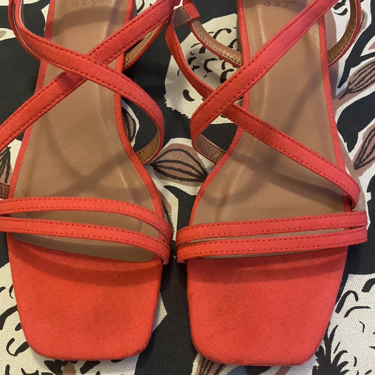 A New Day Women's Orange Sandals | Depop