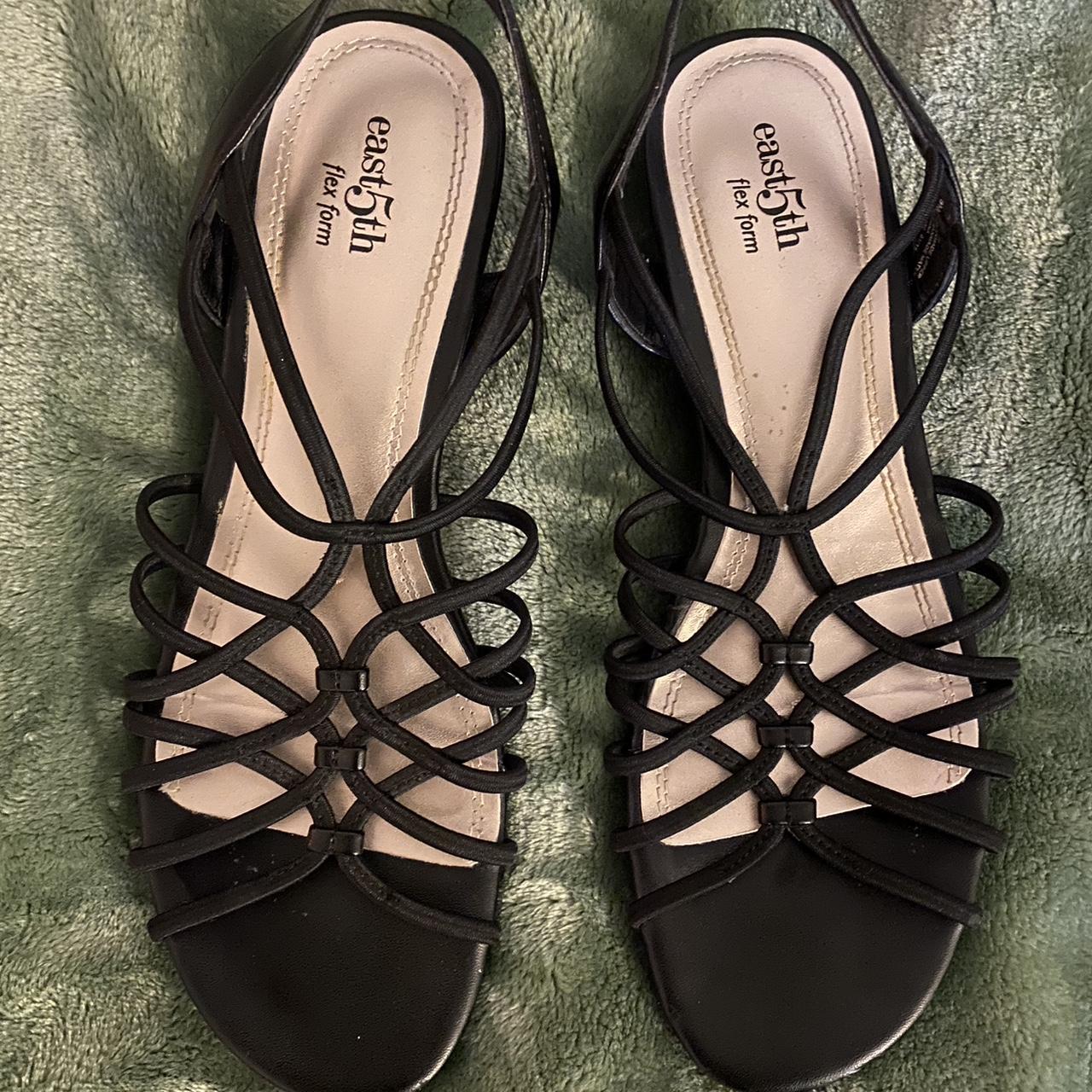 Black strappy sandals Super comfy. Perfect for Depop