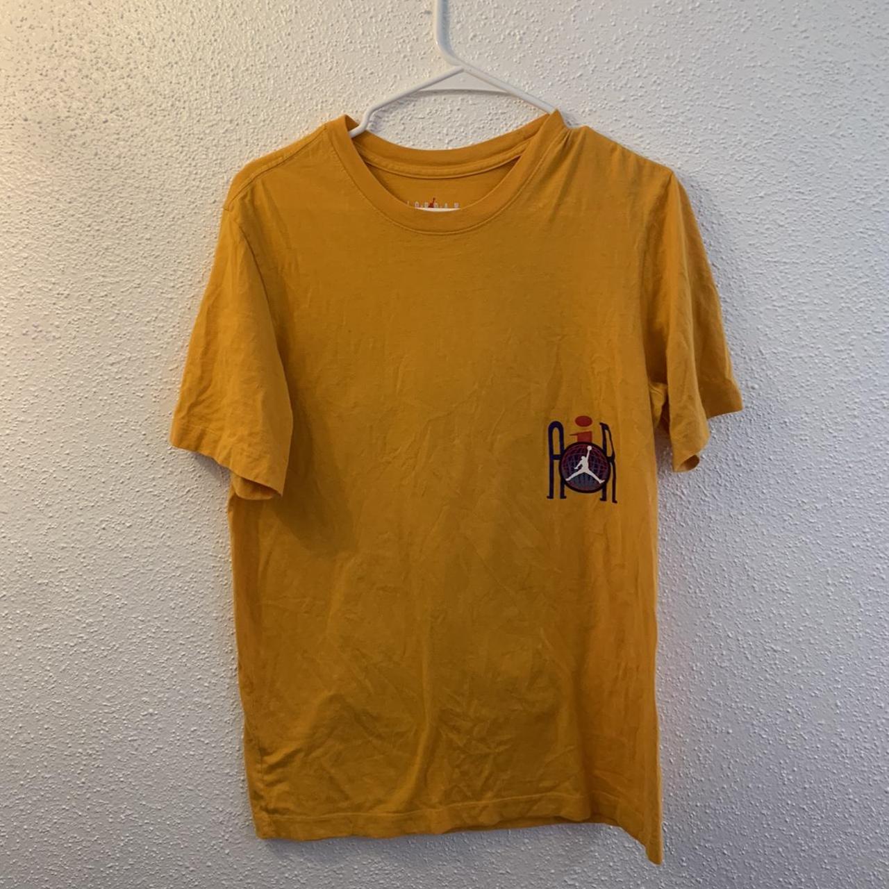Jordan Men's Yellow T-shirt | Depop