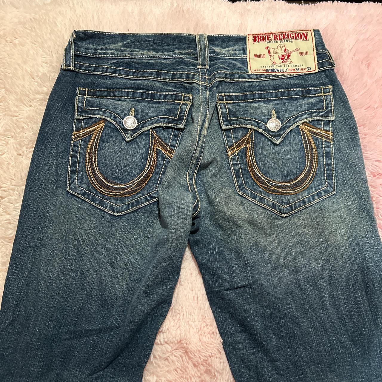 - True Religion Rainbow Billy Jeans - Size 36W X... - Depop