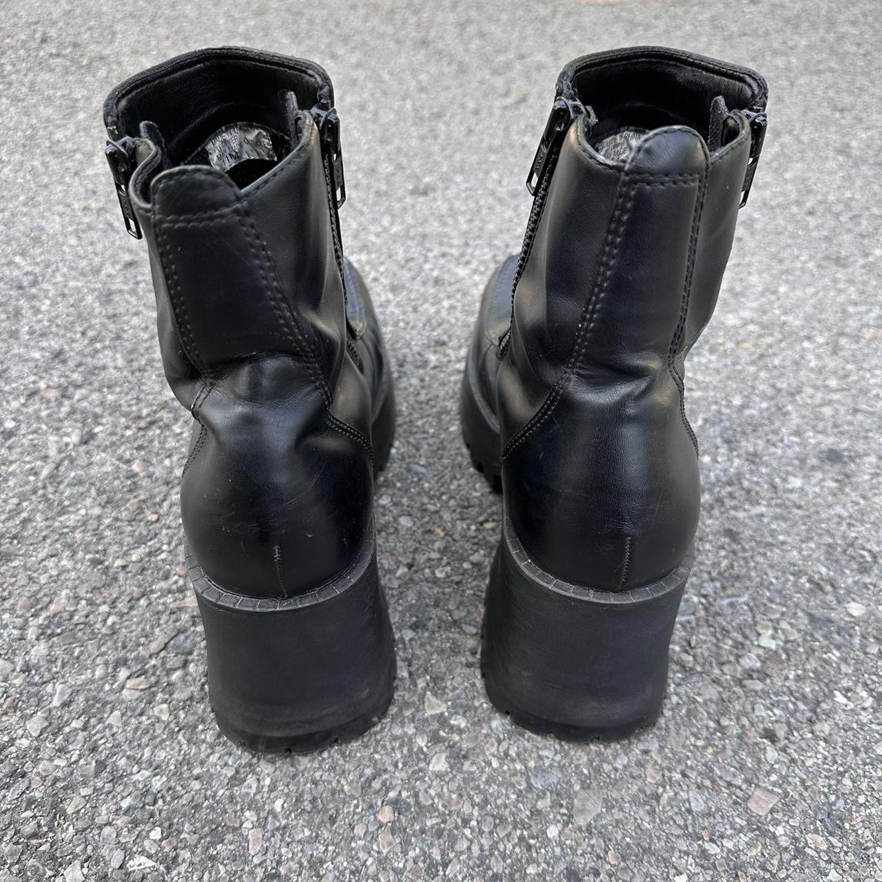 mens silver platform boots