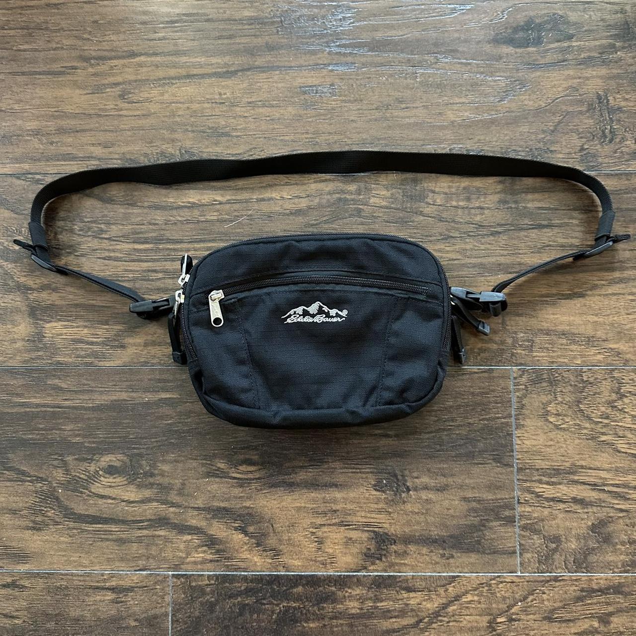 Y2K Eddie Bauer Crossbody Fanny Pack Belt Bag Black