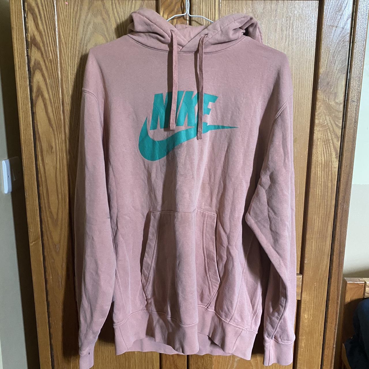 mens pink hoodie nike