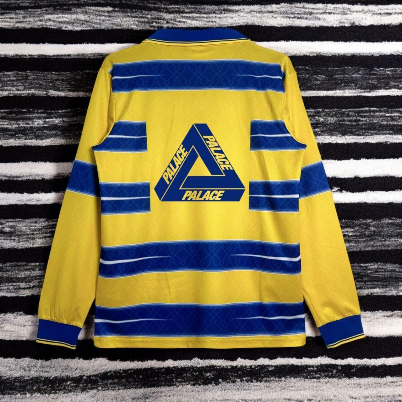 Palace persailles football top jersey Size | Depop