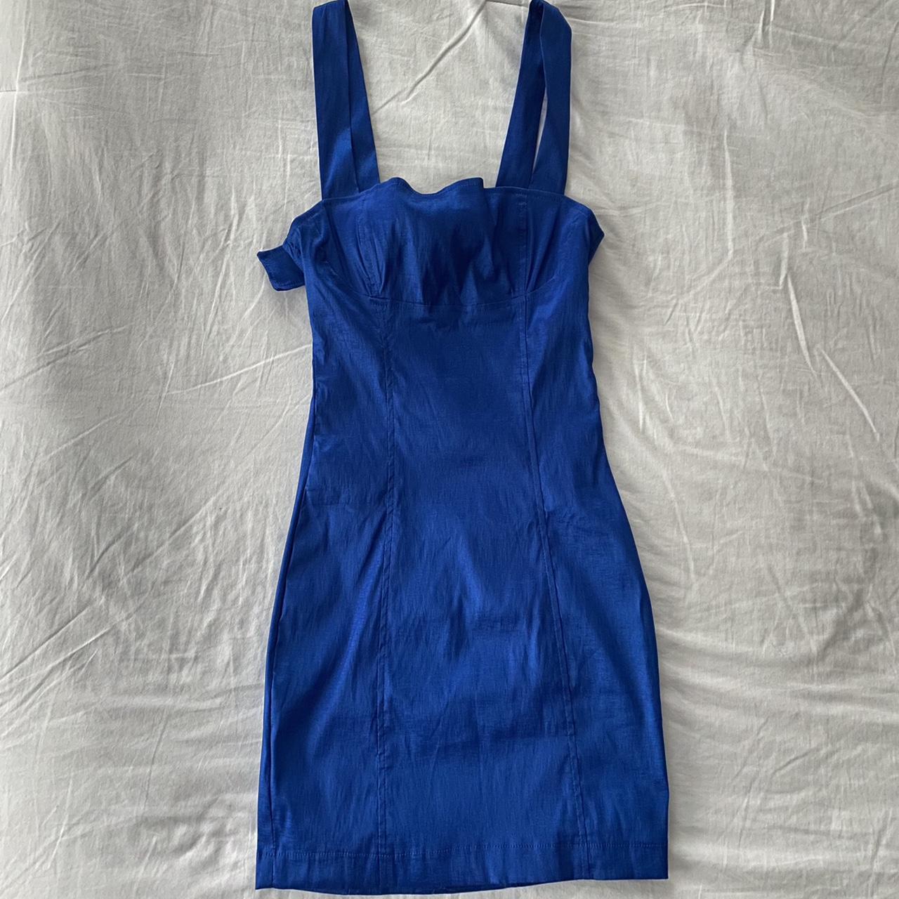 LUCY IN THE SKY ROYAL BLUE DRESS FREE... - Depop