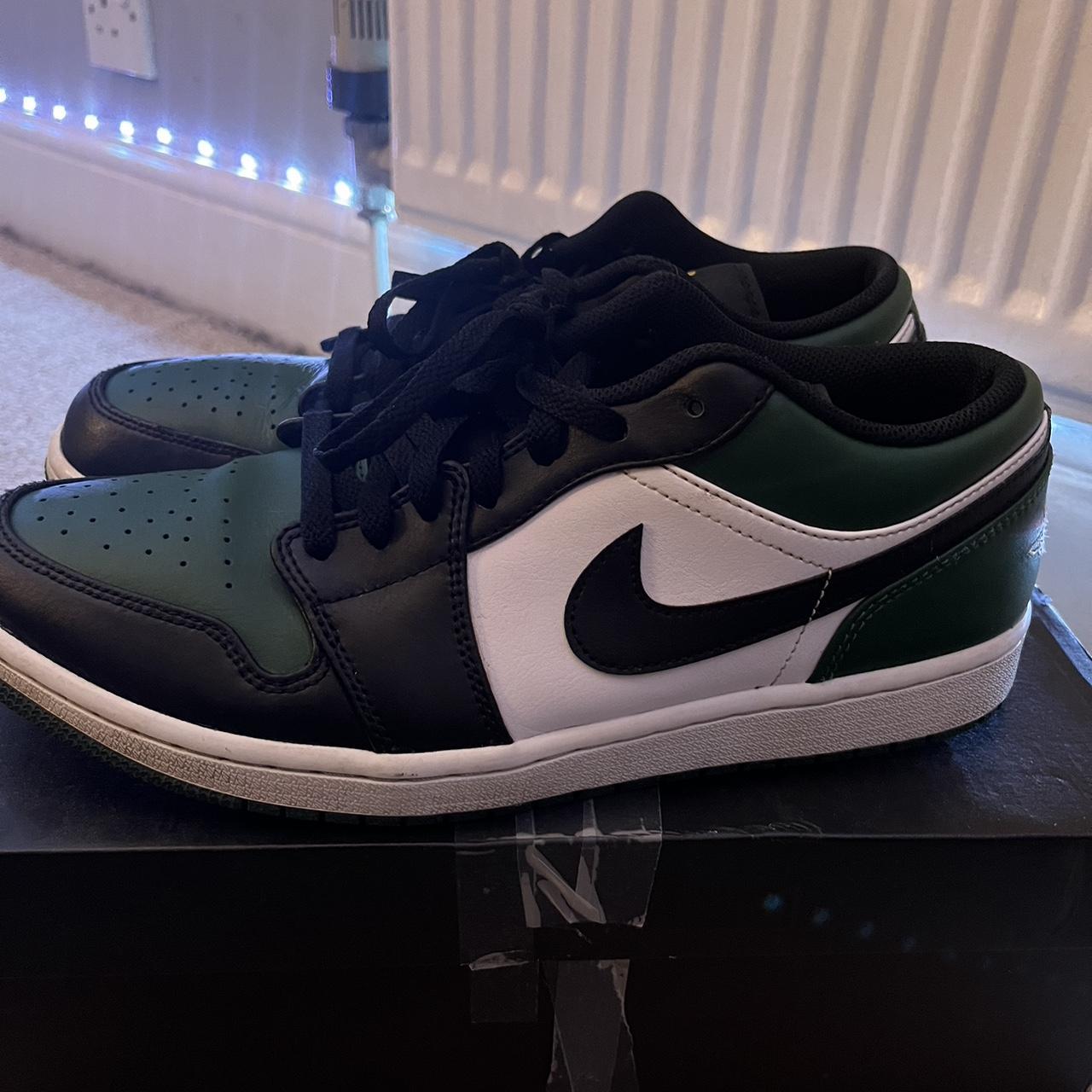 low green jordans