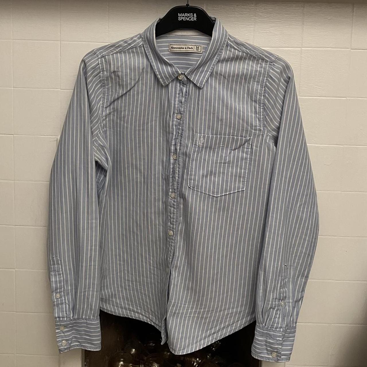 Abercrombie & Fitch Women's Blue Shirt | Depop