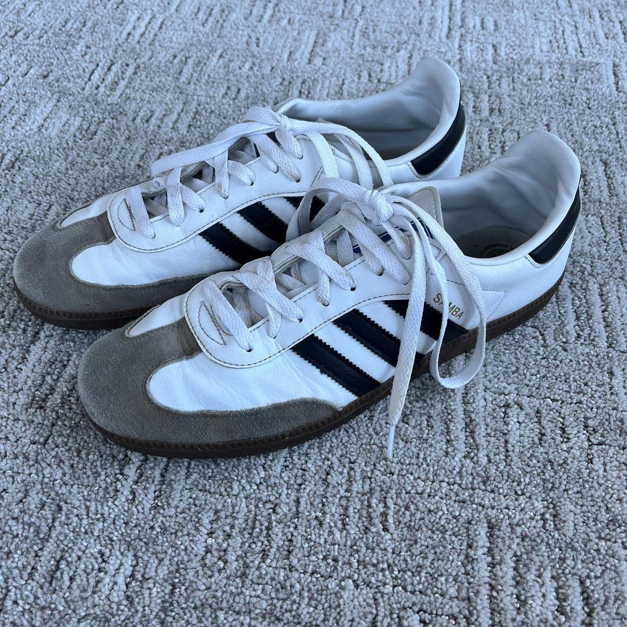 Adidas sambas vegan Front of shoe is a bit worn,... - Depop