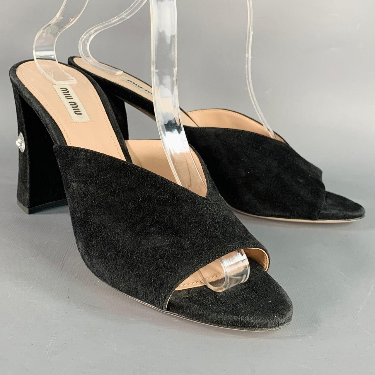 Miu Miu Women's Sandals - Black - US 11 – MIU MIU… - image 1