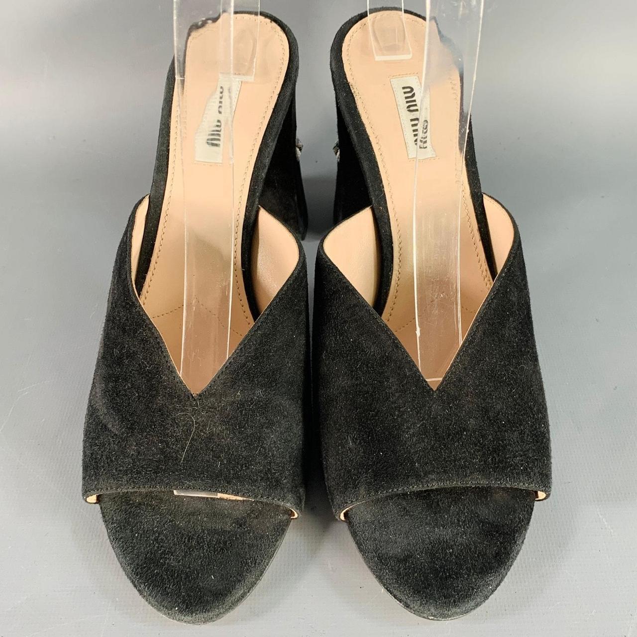 Miu Miu Women's Sandals - Black - US 11 – MIU MIU… - image 4