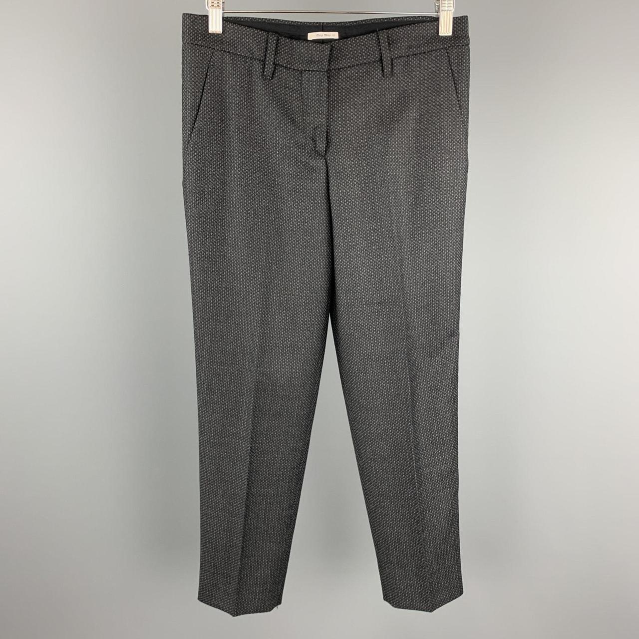 Miu Miu Women's Pants - Grey - 2 – MIU MIU Size 2… - image 1