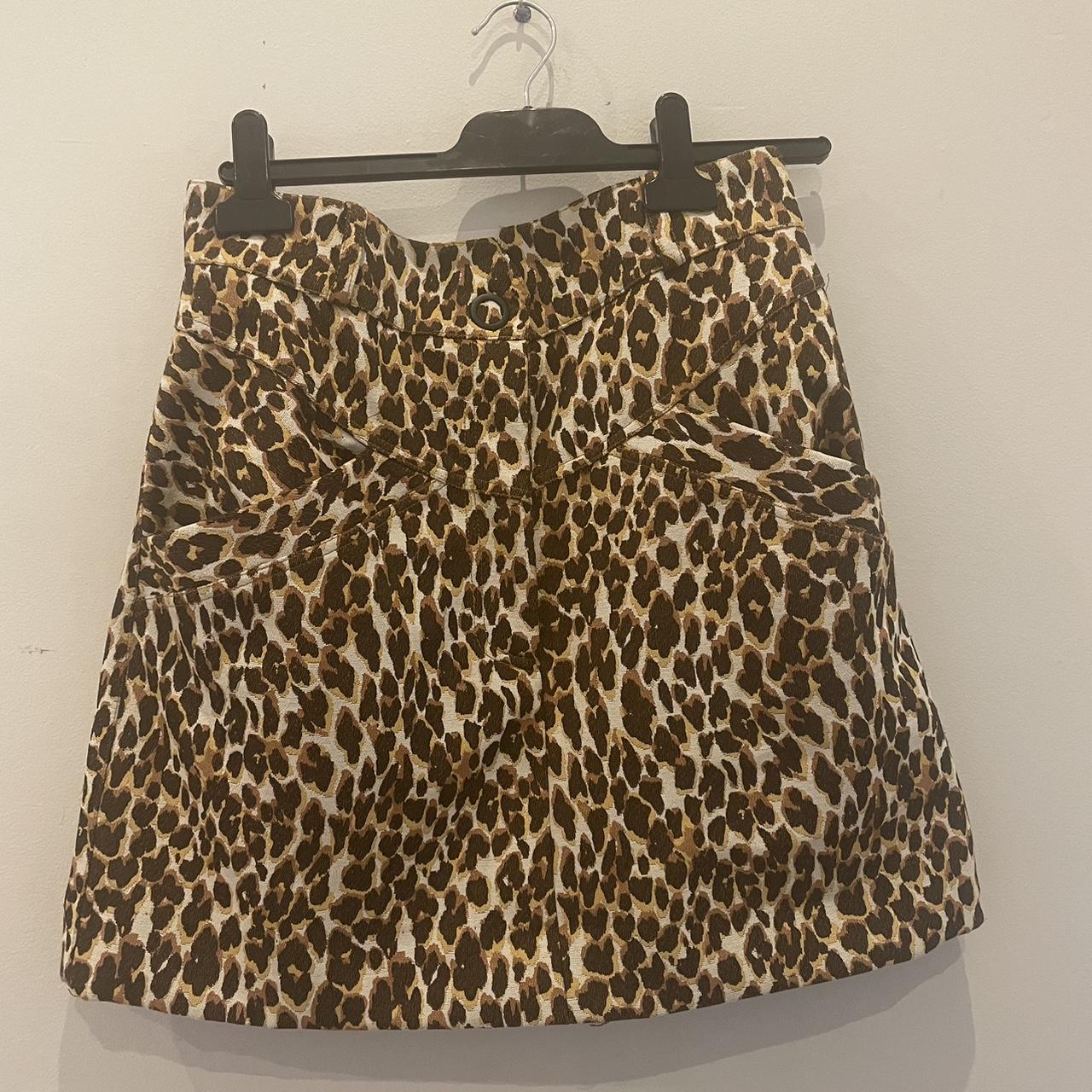 Manning cartel leopard skirt Size 12 - Depop