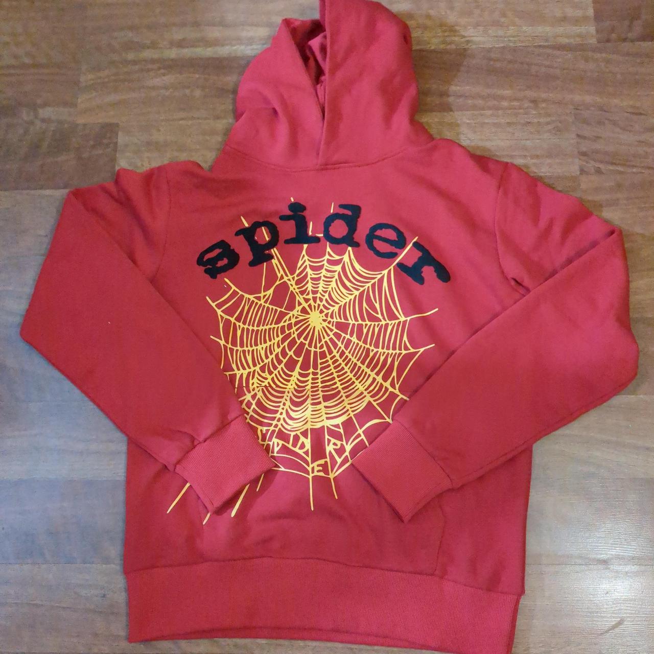 Spider hoodie mens small authentic worn 3 times - Depop