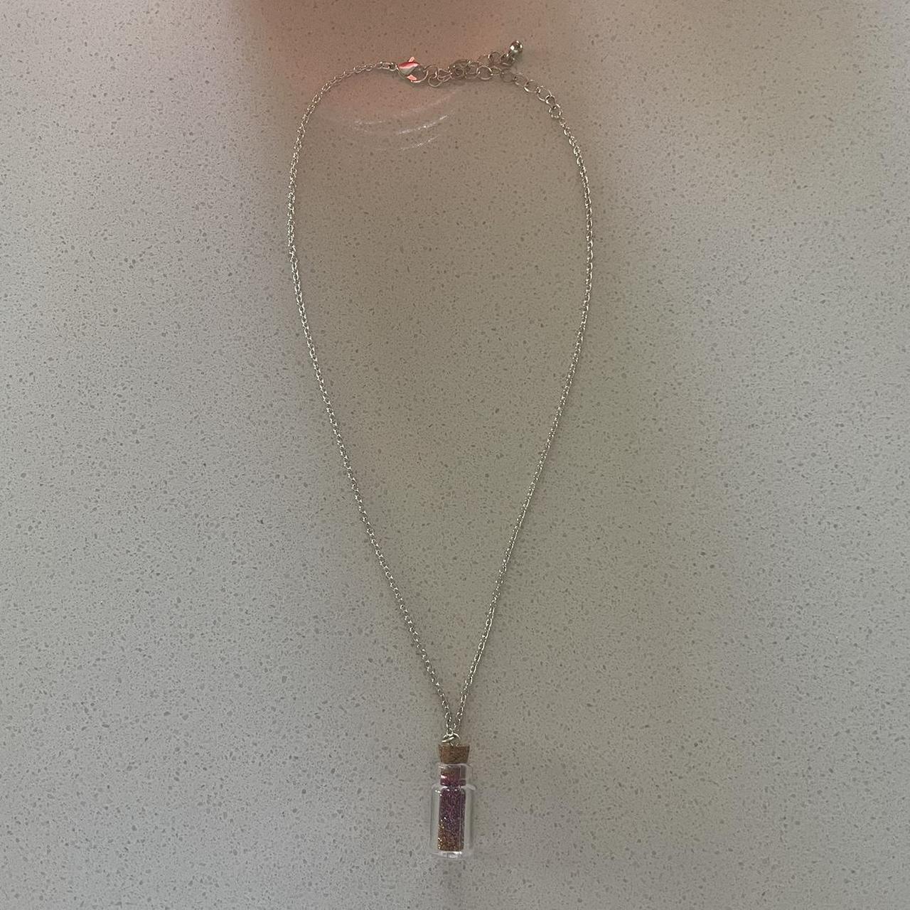 little fairy-sized glitter potion jar necklace i