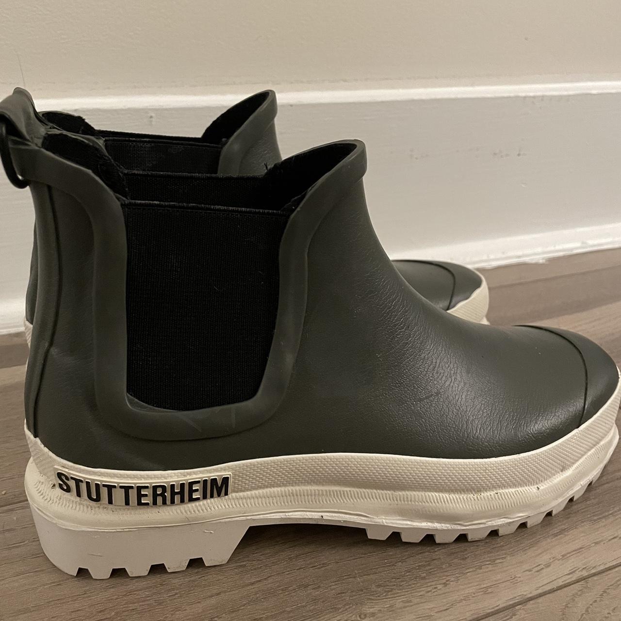 Stutterheim Women's White and Green Boots