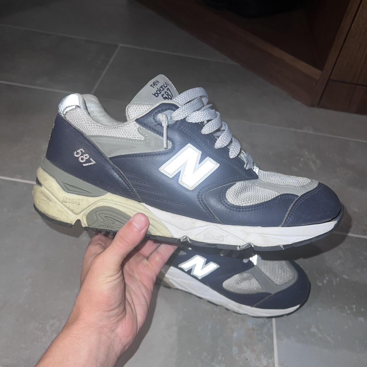 New balance 587 navy best sale