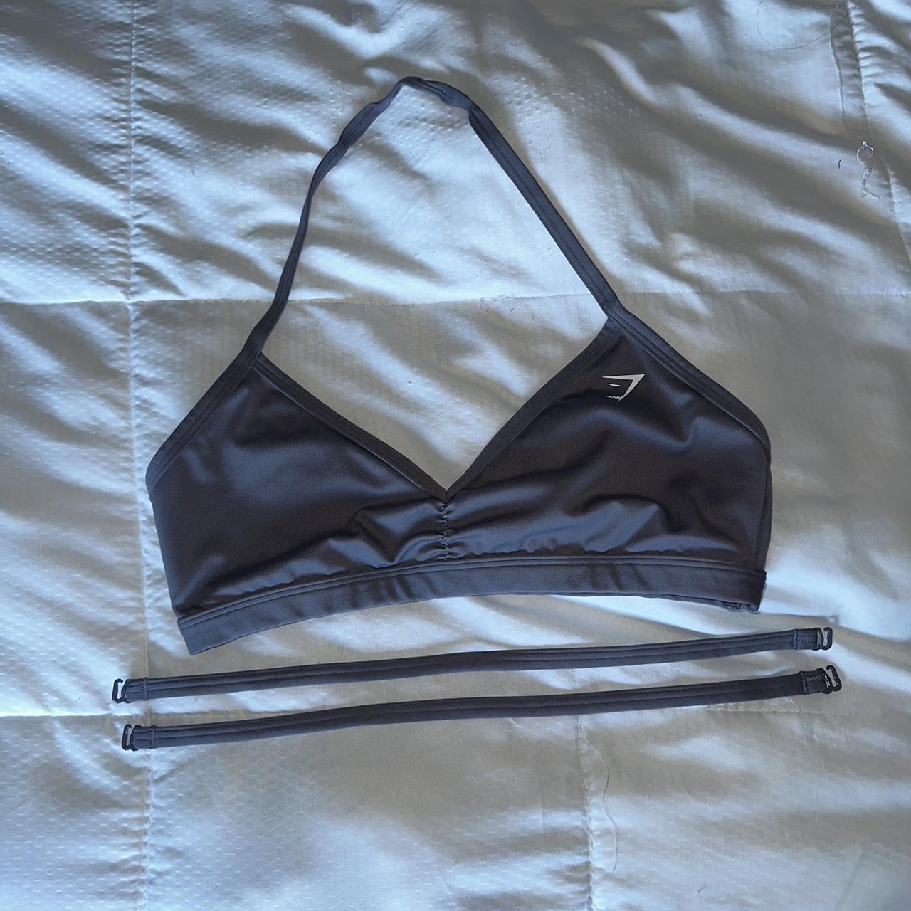 Gymshark minimal sports bra Color titanium Size... Depop