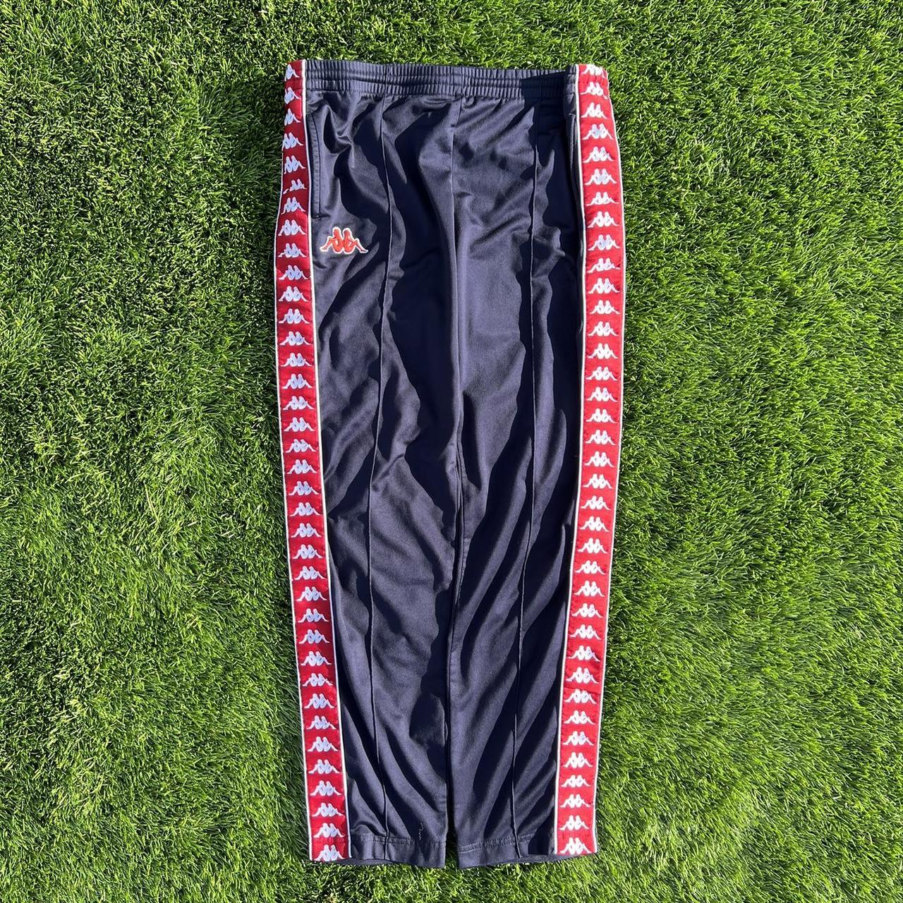 Kappa Men's Navy and Red Joggers-tracksuits | Depop
