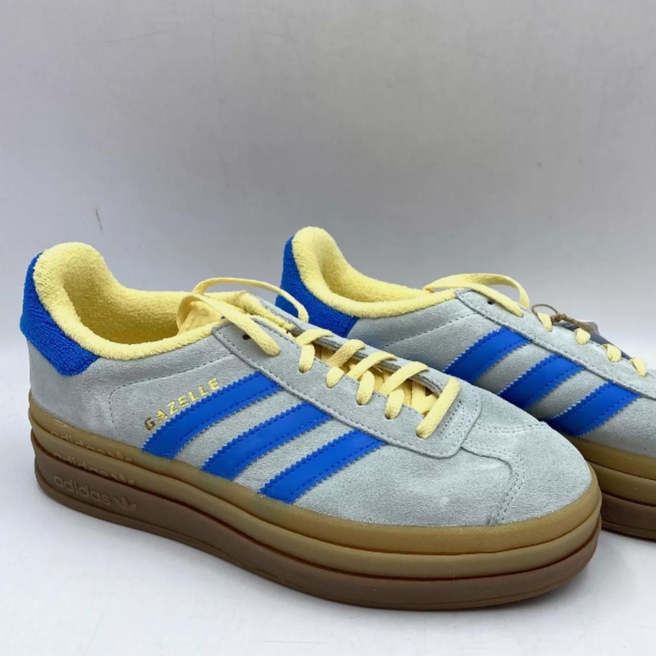 adidas Gazelle Bold Almost Blue Yellow Women's Depop