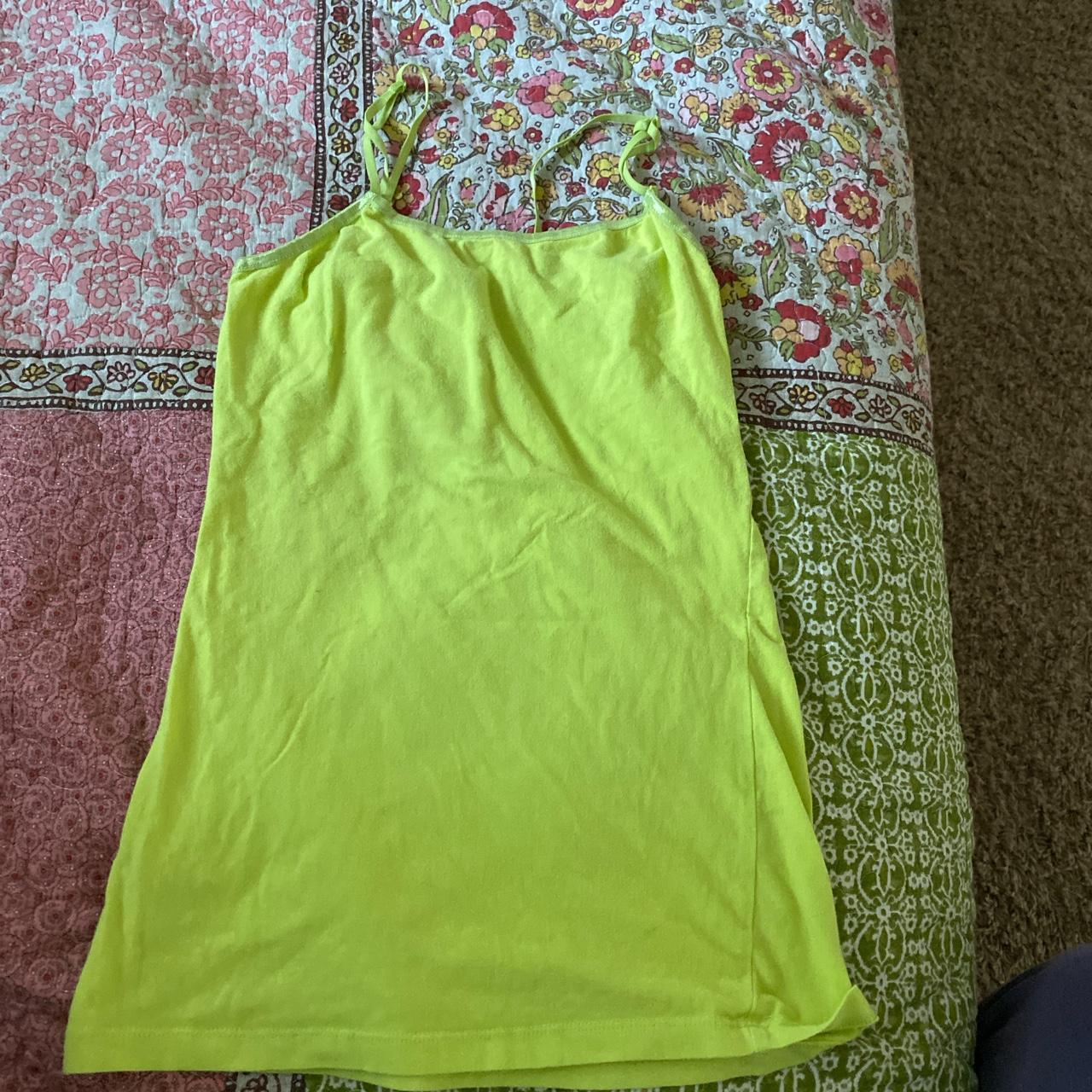 WET SEAL CAMMI !!!!! neon green super MySpace !... - Depop