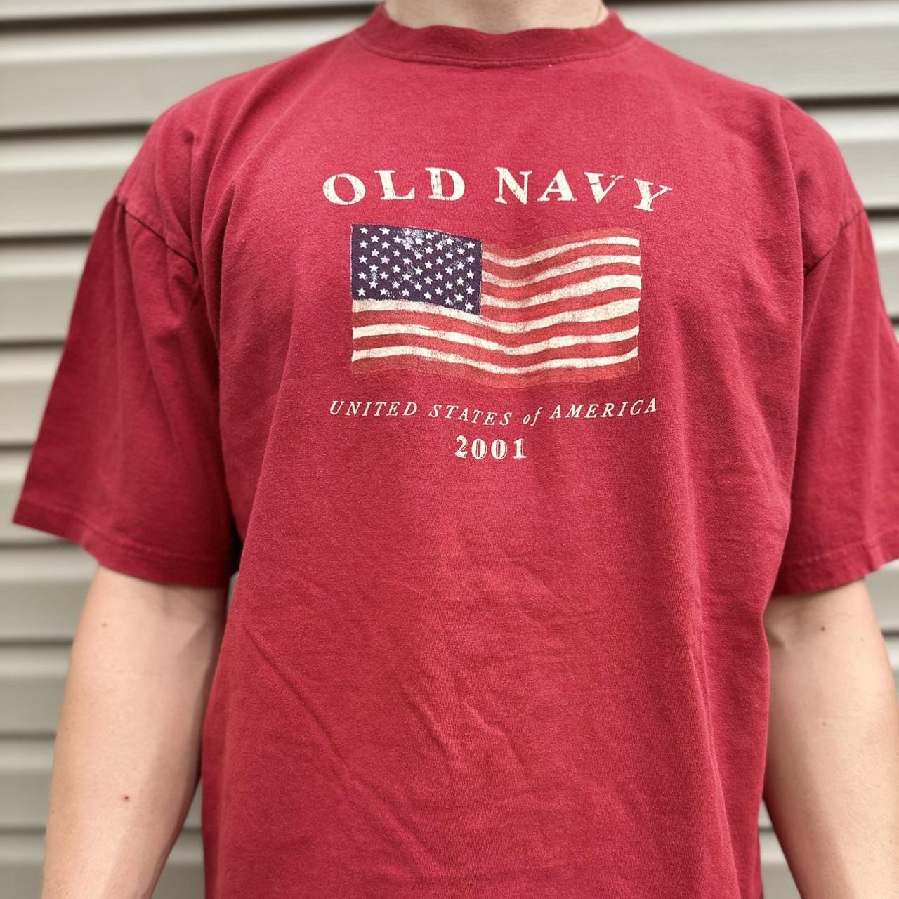 Vintage grey y2k old navy “turn of the century” usa - Depop