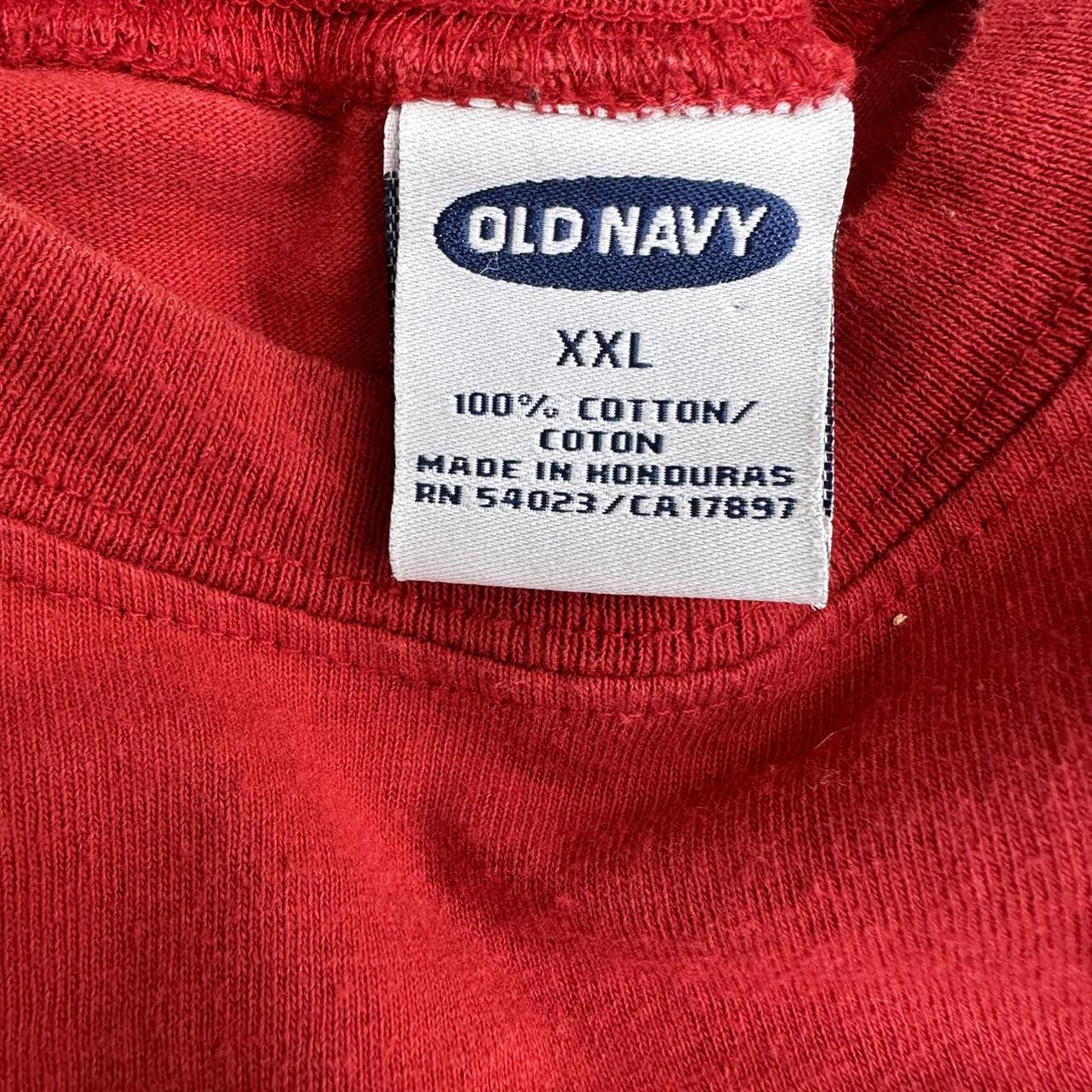 Vintage 2000 distressed Old Navy Shirt brown stain - Depop