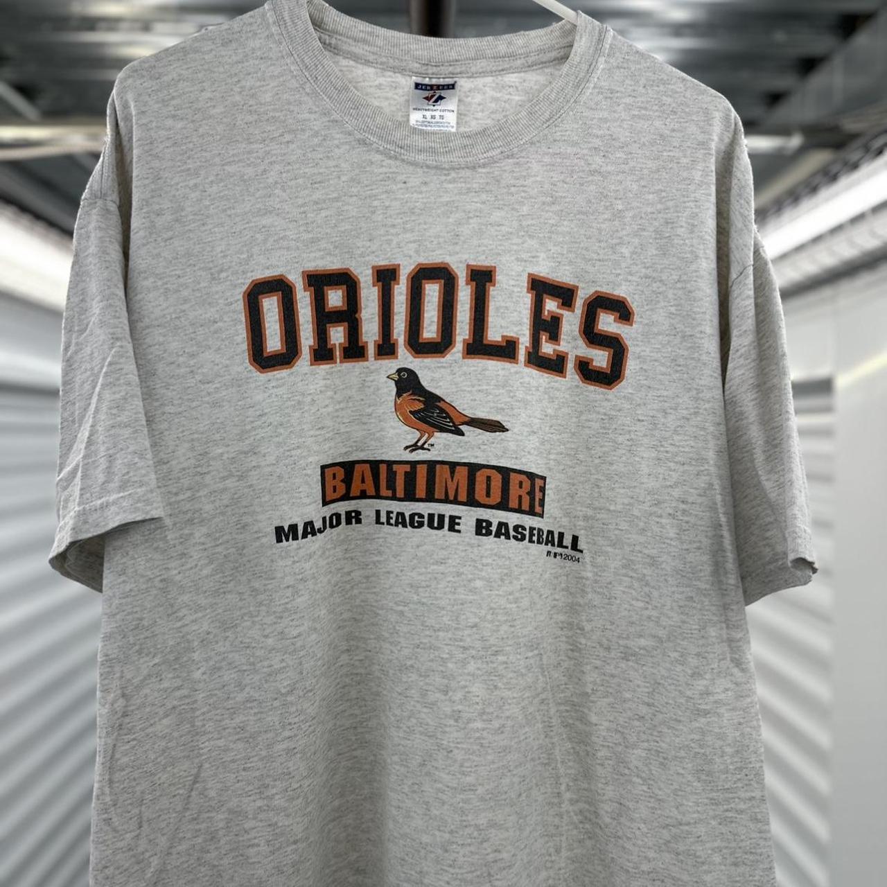 2004 Orioles x Jerzees Old School Logo Graphic - Depop