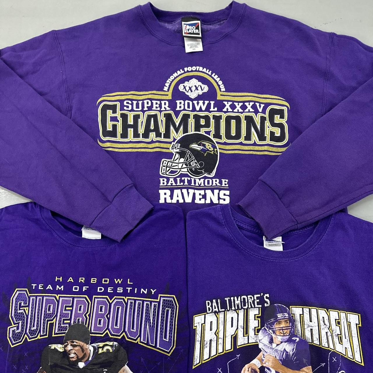 Official Super bowl xxxv champions baltimore ravens T-shirt