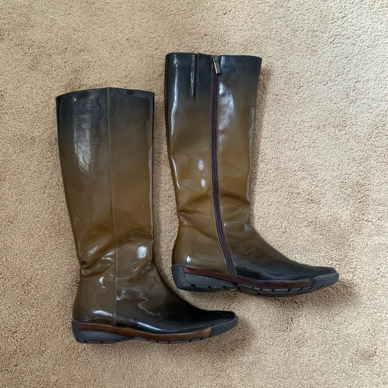 AQUATALIA Italian Rainboots US 6.5 Khaki Olive Depop