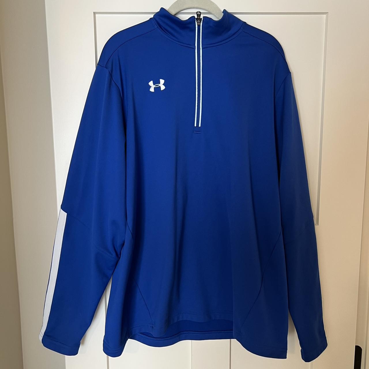 Under Armour Men's Sweatshirt - Blue - XL – Blue Under Armour quarter zip pullover #activewear