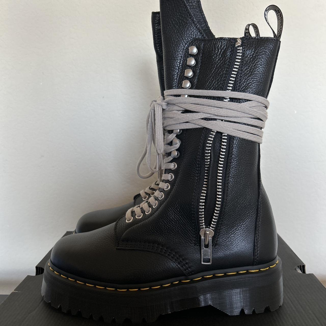 Rick Owens Men's Black Boots | Depop