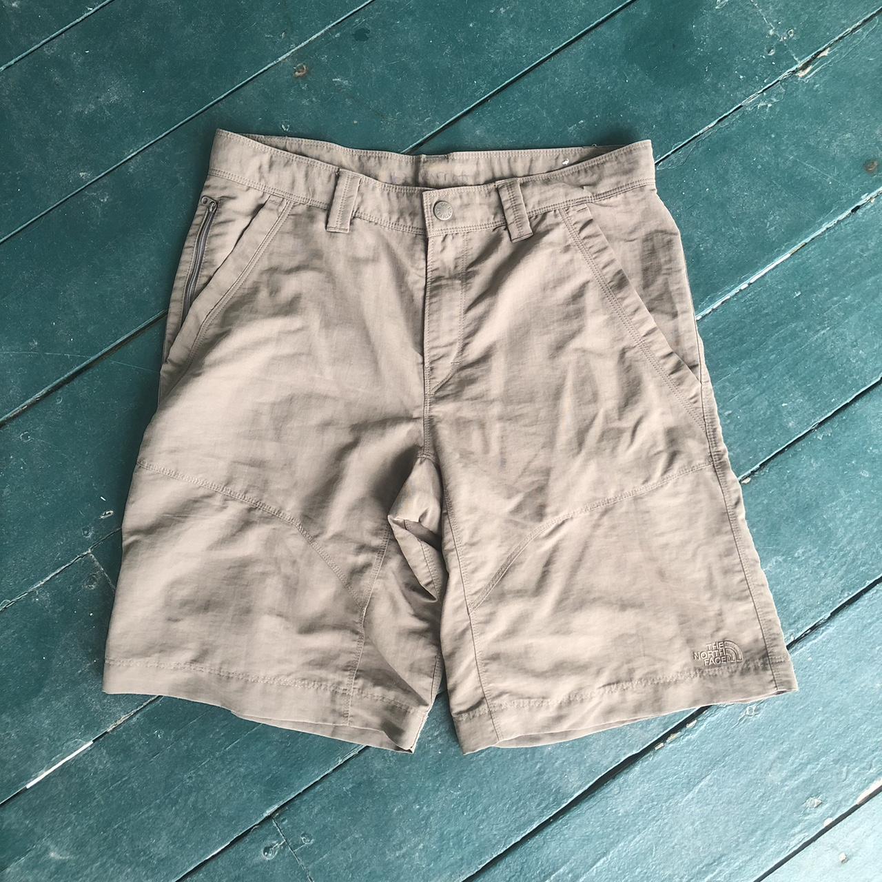 The North Face Men's Brown and Tan Shorts | Depop